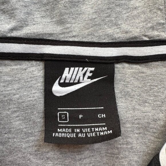 Nike Air Windbreaker Mens Small Half Zip Black Cotton Lined High Neck - Picture 4 of 13